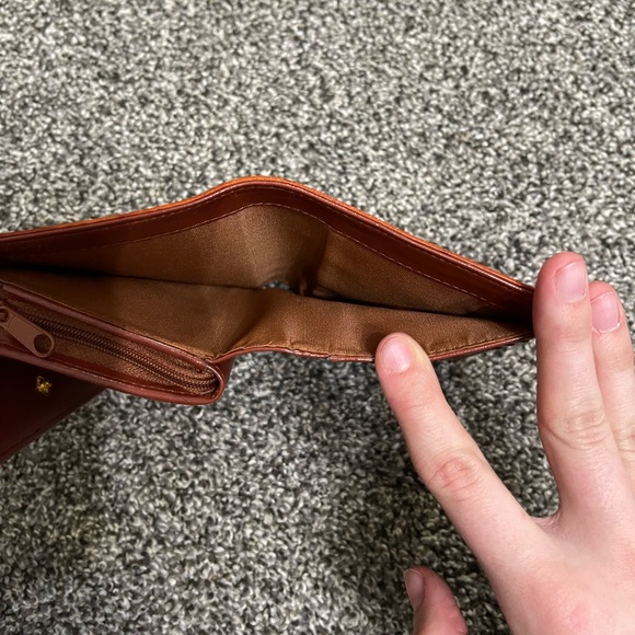 Vintage Lee Sands brown eel skin wallet - Picture 4 of 5